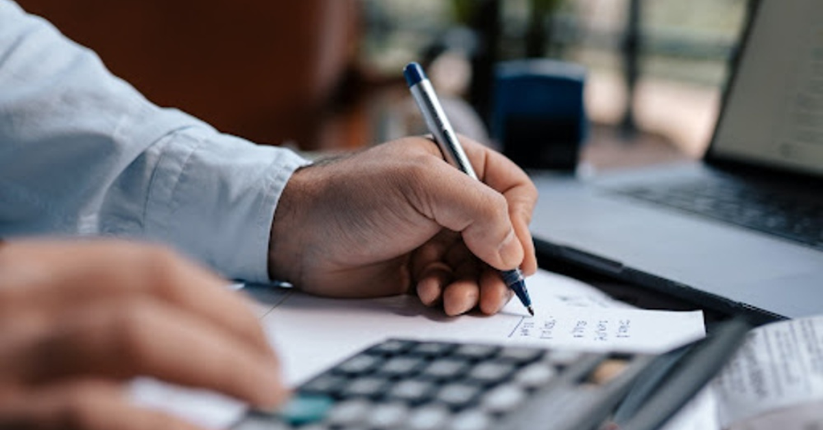 accountant with calculator