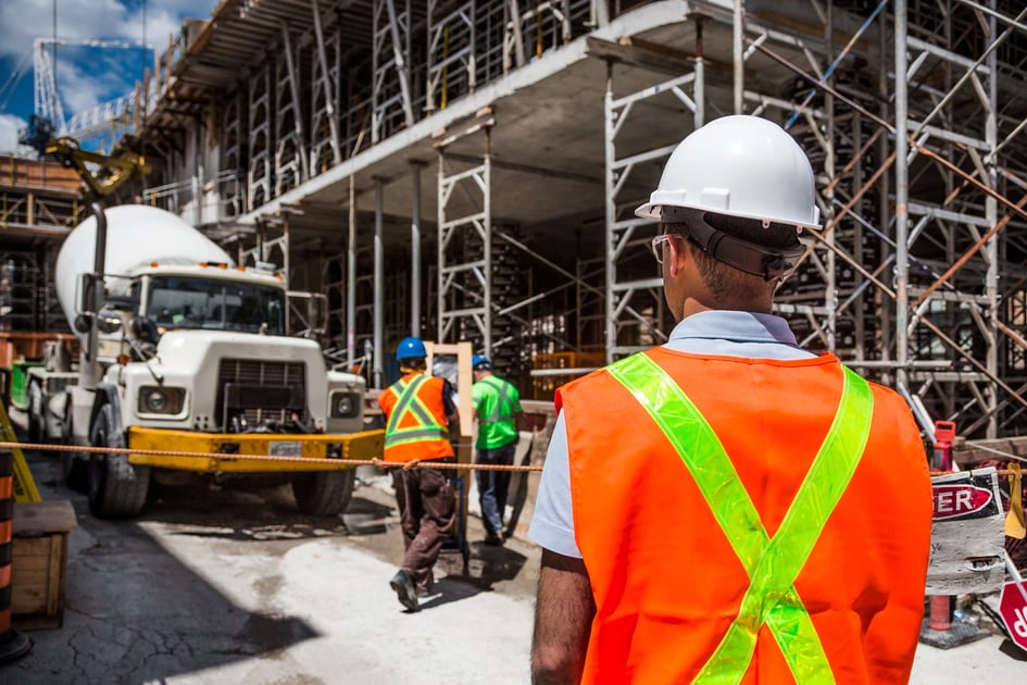 contractor on a construction site